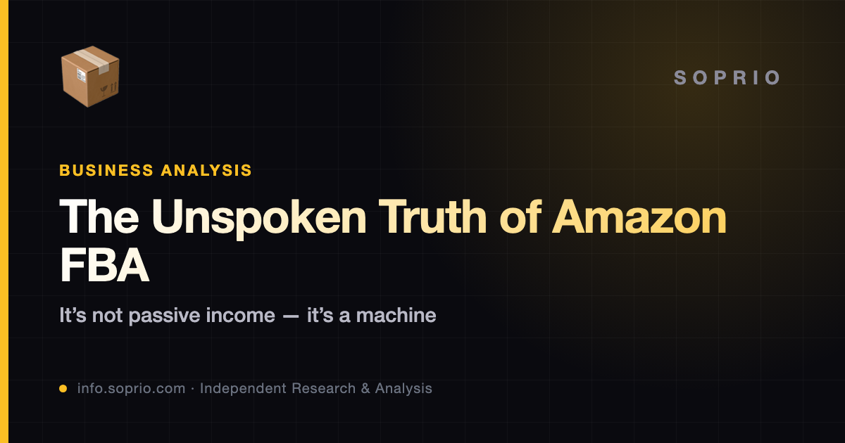 Amazon FBA Realities