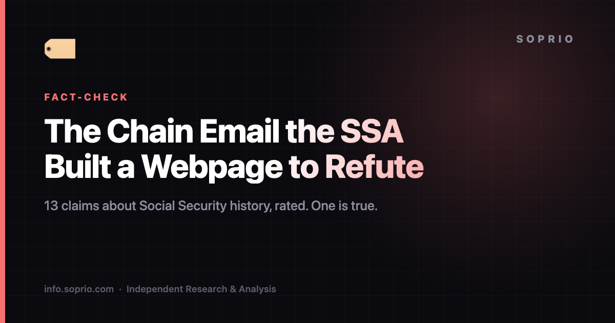 The Chain Email the SSA Built a Webpage to Refute